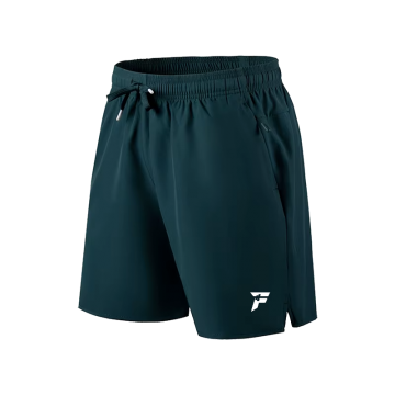 Short fitted donkergroen