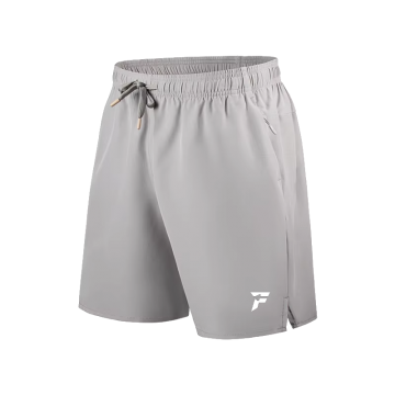 Short fitted lichtgrijs